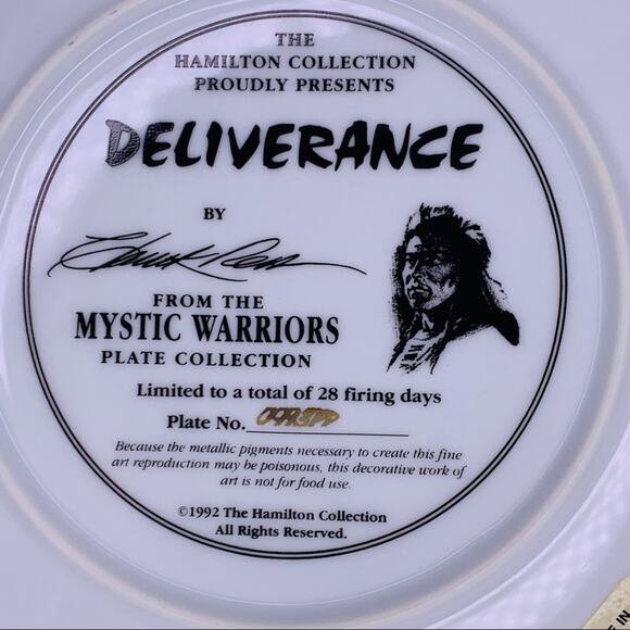 Deliverance The Mystic Warriors Plate Collection - Picture 4 of 5